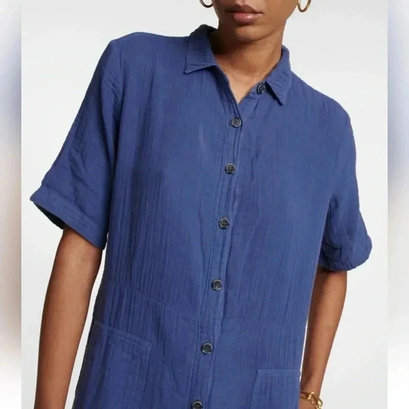 Velvet Elia cotton blue gauze jumpsuit Size XS $346 - Picture 4 of 7